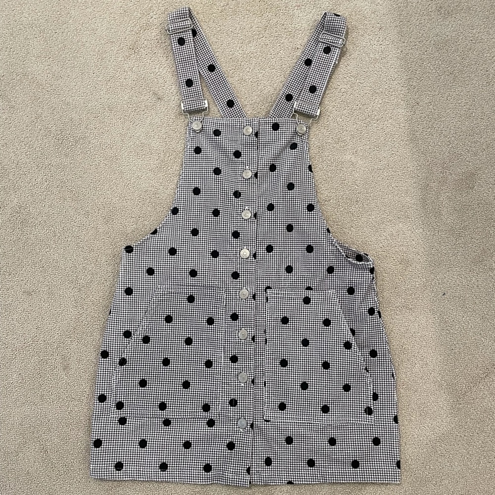 NWOT Forever 21 Polka Dot Overall Dress